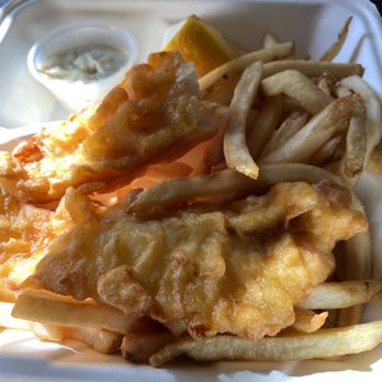 Tower Burger - Two piece fish and chips. Took a bite of that fillet before the shot - Burgers Near Me - San Francisco, California Tower Burger - Two piece fish and chips. Took a bite of that fillet before the shot - Burgers Near Me - San Francisco, California