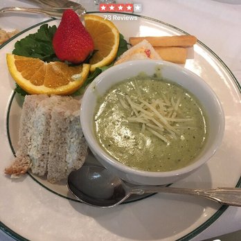 Swan Coach House - Tea sandwiches and the delicious Poblano soup. - New American Near Me - Atlanta, Georgia