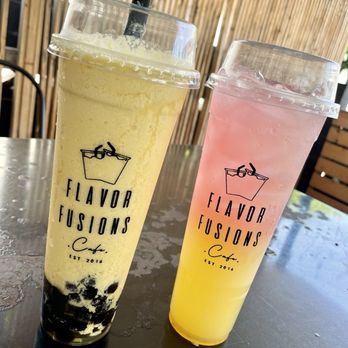 Flavor Fusions Cafe - Mango slushee with boba and Tokyo Lemonade - Japanese Near Me - Arcadia, California Flavor Fusions Cafe - Mango slushee with boba and Tokyo Lemonade - Japanese Near Me - Arcadia, California