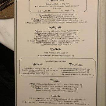 GIADA - Menu - Italian Near Me - Las Vegas, Nevada