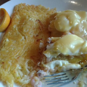 Finn's Fish House - Eggs Benedict (NW combo) - Seafood Near Me - Seaside, Oregon Finn's Fish House - Eggs Benedict (NW combo) - Seafood Near Me - Seaside, Oregon