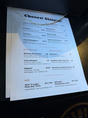Menu photo 5 Copper Kings Oceanside, CA