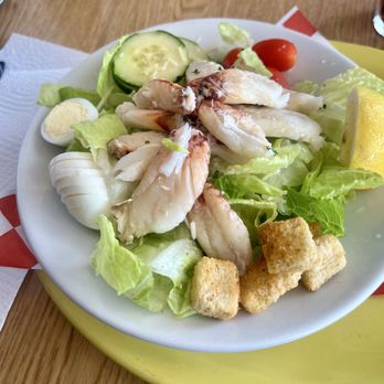 Wally's Chowder House & Broiler - Fresh Dungeness Leg Meat Crab Salad - Seafood Near Me - Des Moines, Washington Wally's Chowder House & Broiler - Fresh Dungeness Leg Meat Crab Salad - Seafood Near Me - Des Moines, Washington