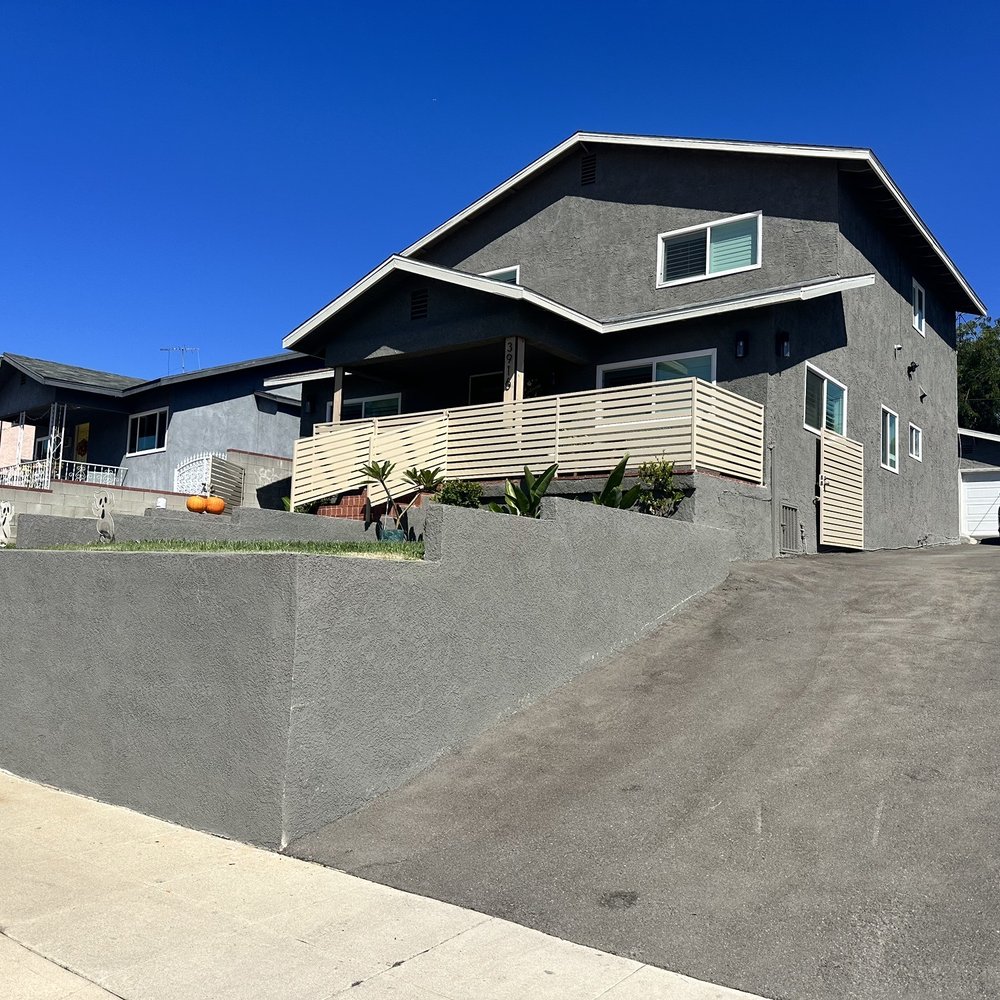 Porch and driveway fencing done by Frank and his crew...