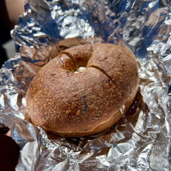 Elite Experience: Reno Tahoe Bagel Co. - Blueberry bagel with plain cream cheese - Yelp Events Near Me - Reno, Nevada