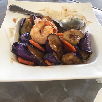 Thai Bamboo - Garlic eggplant shrimp - Thai Near Me - Northridge, California Thai Bamboo - Garlic eggplant shrimp - Thai Near Me - Northridge, California