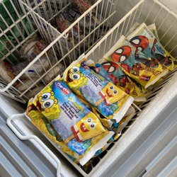 Dairy Mart - Cartoon ice cream bar popsicles (spider man, Spongebob)