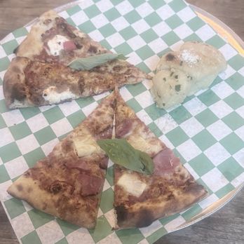 Saint Bibiana - Garlic knot was so soft and delicious. Canadian bacon and the sausage #1 pizza was good. - Pizza Near Me - Santa Barbara, California Saint Bibiana - Garlic knot was so soft and delicious. Canadian bacon and the sausage #1 pizza was good. - Pizza Near Me - Santa Barbara, California