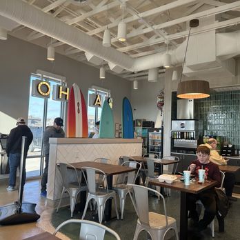 Hawaiian Bros Island Grill - Dining area and kiosks to order - Hawaiian Near Me - Waukee, Iowa