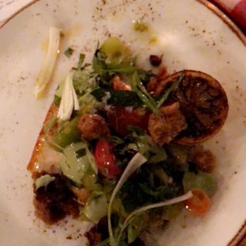 Millwright's - Got the 4 course pre-fixe menu outside. Swordfish, beef tenderloin, and plum cake dessert delicious and perfect portions - New American Near Me - Simsbury, Connecticut