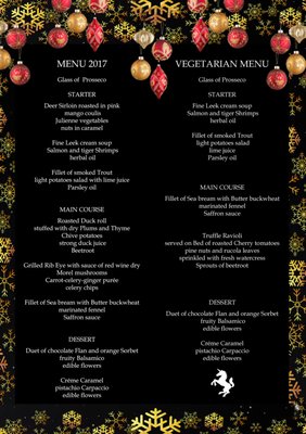 Menu photo 2 Restaurant White Horse Prague, PR Menu photo 2 Restaurant White Horse Prague, PR