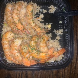 Shrimp scampi fried rice