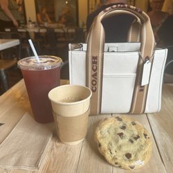 The Deli & Company - Blueberry-Pomegranate Iced Tea, Coffee, Jumbo Traditional Chocolate Chip Cookie