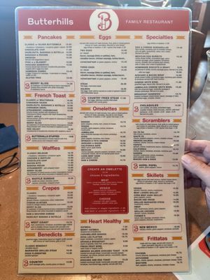 Menu photo 2 Butter Hills Pancake House Northbrook, IL