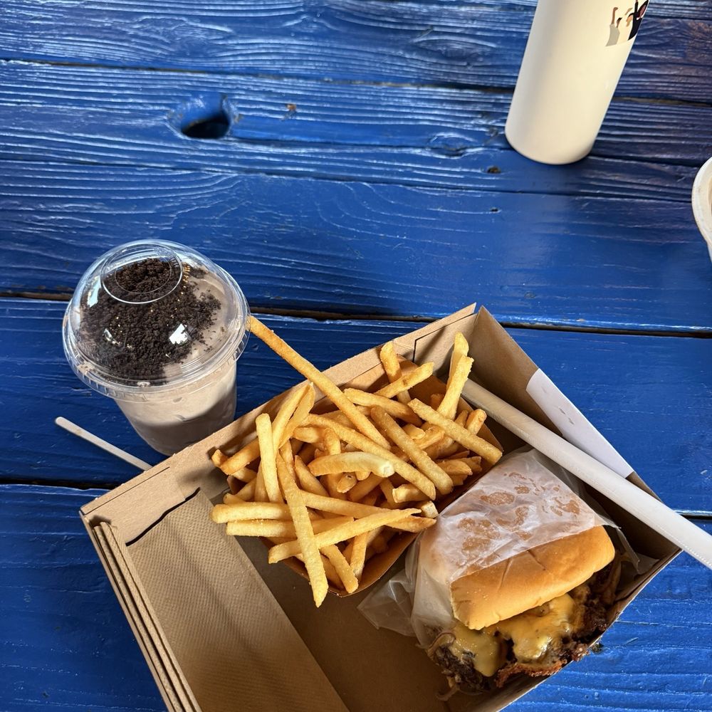 The Station - Original double smashburger, fries, cookies and cream shake - Burgers Near Me - Berkeley, California The Station - Original double smashburger, fries, cookies and cream shake - Burgers Near Me - Berkeley, California