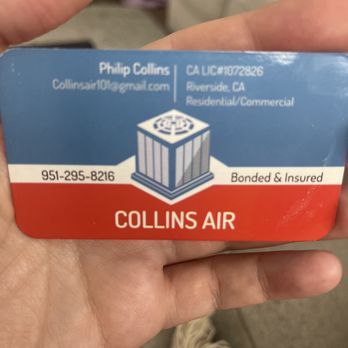 Collins Air - Business card / contact - Heating & Air Conditioning/HVAC Near Me Collins Air - Business card / contact - Heating & Air Conditioning/HVAC Near Me
