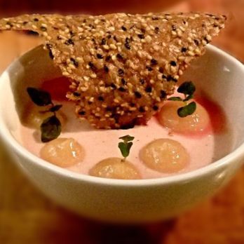 Redbird - Bloody orange panna cotta - New American Near Me - Los Angeles, California