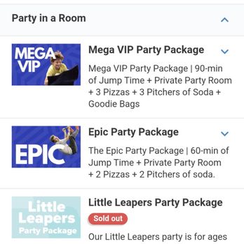 Sky Zone Trampoline Park - The package descriptions online... - Trampoline Parks Near Me - Scottsdale, Arizona