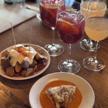 Barcelona Wine Bar - Papas Bravas, Redfish, Non-alcoholic sangrias and mimosas - Wine Bars Near Me - Houston, Texas