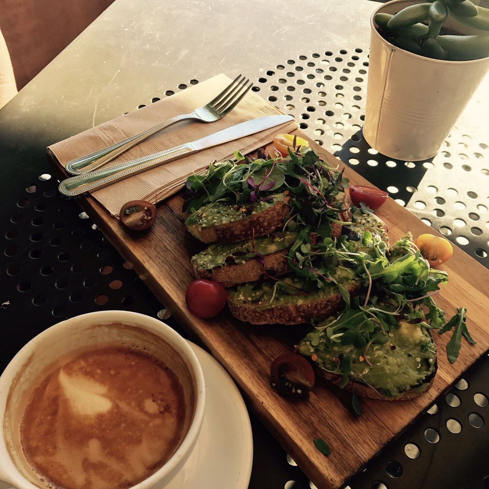 Lola's Cafe - Avocado Toast on Rustic Artisan Bread - Coffee & Tea Near Me - Ladera Ranch, California