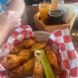 Wings and a flight of beer Wings and a flight of beer