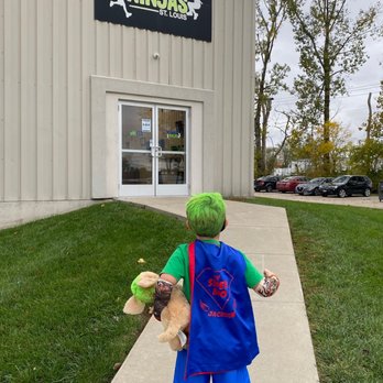 Ultimate Ninjas - Chesterfield - Ivan heading into his first competition dressed as Captain NBC! - Gyms Near Me - Chesterfield, Missouri