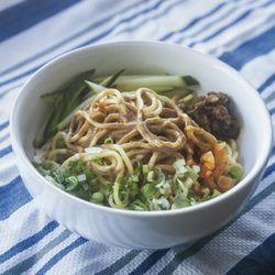 Inspired by my grandfather's Cold Sesame Noodles from NYC's Chinatown, 40 East Broadway