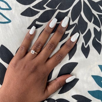 Rock & Polish - Gel-X and White chrome polish - Nail Salons Near Me - Oakland, California Rock & Polish - Gel-X and White chrome polish - Nail Salons Near Me - Oakland, California