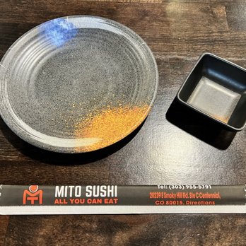 Mito Sushi - Waiting impatiently for sushi AWESOMENESS!! - Sushi Bars Near Me - Centennial, Colorado