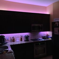 GD Electric - Remote control Led install in kitchen,variable colors to highlight your kitchen ...