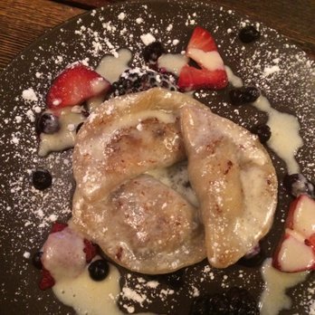 Queen Gypsy - Blueberry dessert perogies - Modern European Near Me - Brampton, Ontario