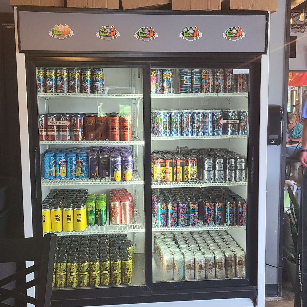 Brew Link Brewing - Cooler with cans to go - Breweries Near Me - Plainfield, Indiana Brew Link Brewing - Cooler with cans to go - Breweries Near Me - Plainfield, Indiana