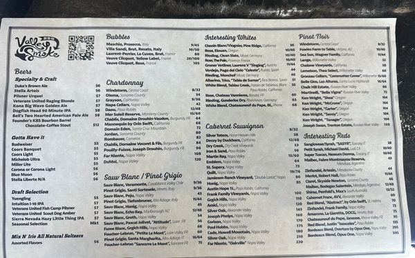 Menu photo 8 Valley Smoke Restaurant Ponte Vedra Beach, FL Menu photo 8 Valley Smoke Restaurant Ponte Vedra Beach, FL