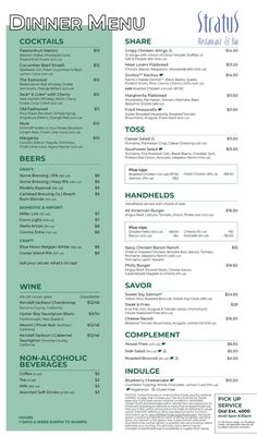 Menu photo 2 Stratus Restaurant & Bar Carlsbad, CA Menu photo 2 Stratus Restaurant & Bar Carlsbad, CA