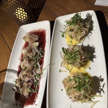 Pacific Coast Grill - Shrimp dumpling and rock crab cakes - Seafood Near Me - Cardiff, California