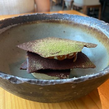 Emmer & Rye - Mille feuille, persimmon butter, golden milk mousse, sunchoke ice cream - Tapas/Small Plates Near Me - Austin, Texas