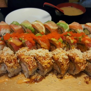 Aloha Sushi - Back - salmon lover, middle - Jessica, front - king crab - Japanese Near Me - Azusa, California Aloha Sushi - Back - salmon lover, middle - Jessica, front - king crab - Japanese Near Me - Azusa, California