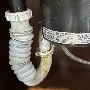 R & N Plumbing - Old p trap that was put on all crooked causing leaks - Plumbing Near Me - Homestead, Florida