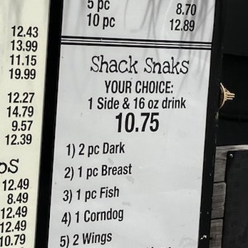 Tom's Chicken Shack - menu 2024 - Chicken Wings Near Me - Bartow, Florida