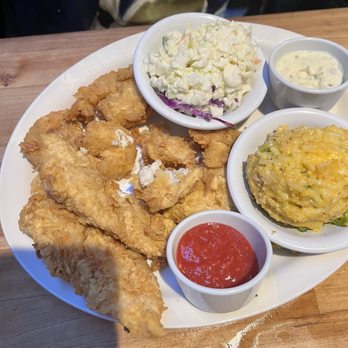 Cheddar's Scratch Kitchen - Beer-Battered Fish & Shrimp Platter Moms said it was food - Comfort Food Near Me - Newport News, Virginia