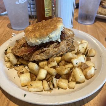 The Big Biscuit - Chicken and biscuit with maple bacon - Breakfast & Brunch Near Me - Lenexa, Kansas