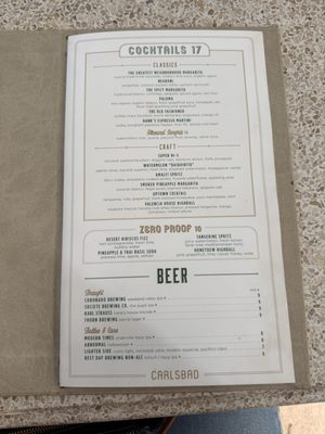 Menu photo 1 The Henry Carlsbad, CA Menu photo 1 The Henry Carlsbad, CA