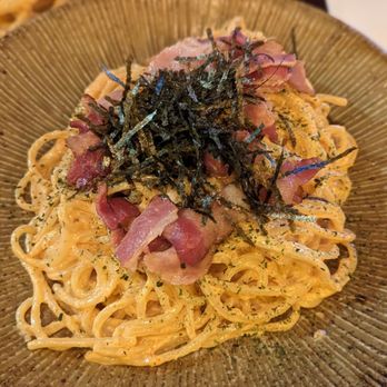 Izakaya Noname - Mentaiko Pasta - Tapas/Small Plates Near Me - Queens, New York Izakaya Noname - Mentaiko Pasta - Tapas/Small Plates Near Me - Queens, New York