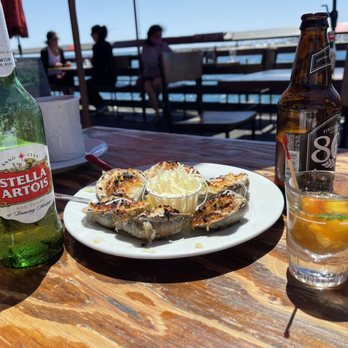 Brophy Bros - Baked clams and oyster shooter - Seafood Near Me - Santa Barbara, California