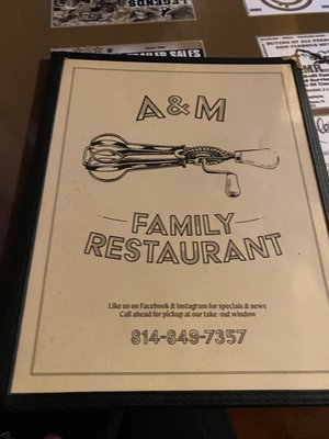 Menu photo 1 A&M Family Brookville, PA Menu photo 1 A&M Family Brookville, PA