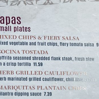 Lorena Garcia Tapas Y Cocina - Menu - Latin American Near Me - Irving, Texas