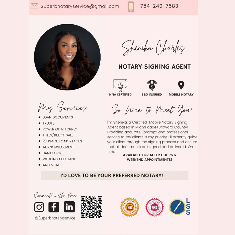 SUPERB NOTARY SERVICE Updated April 2024 Request a Quote Miami