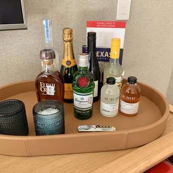 Virgin Hotels - Dallas - Zoom in on that glass. Pure perfection! Just beautiful! SN: even more libations in the fridge below! - Hotels Near Me - Dallas, Texas