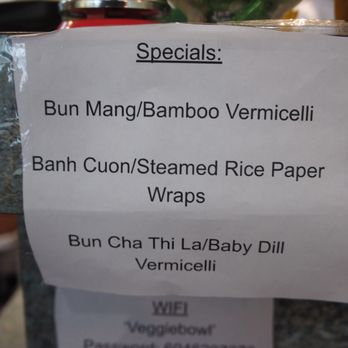 Veggiebowl - Specials sheet - Vietnamese Near Me - Vancouver, British Columbia Veggiebowl - Specials sheet - Vietnamese Near Me - Vancouver, British Columbia