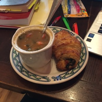 Rockwood Bakery - Minestrone soup and a spinach feta sundried tomato croissant! Both delicious. Get your croissant warmed up! - Bakeries Near Me - Spokane, Washington Rockwood Bakery - Minestrone soup and a spinach feta sundried tomato croissant! Both delicious. Get your croissant warmed up! - Bakeries Near Me - Spokane, Washington